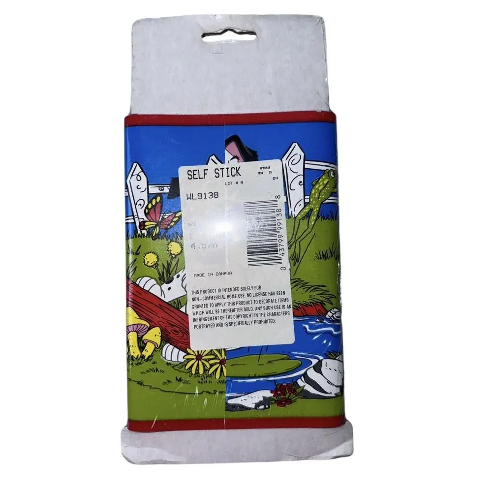 Vintage 90s Disney 101 Dalmations Wallpaper Border Self Stick New Sealed 5 Yards